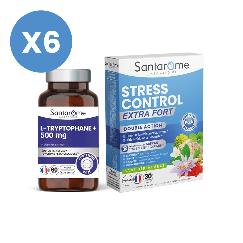 Pack Anti-Stress - L-Tryptophane + Safran