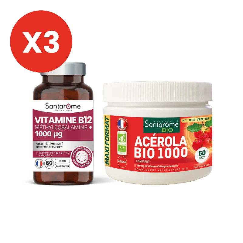 Pack Énergie - Vitamine B12 & Acérola