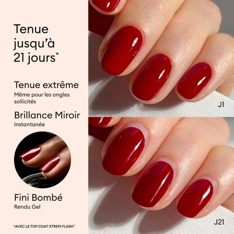 Top Coat Semi-permanent Xtrem Flash
