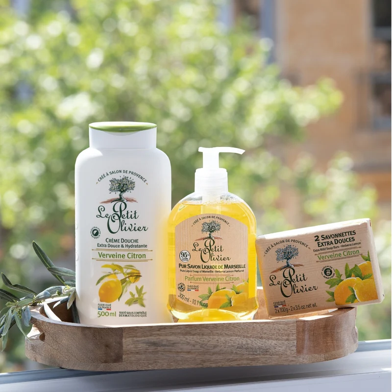 Trio Vivifiant - Douche & Savon - Parfum Verveine-Citron