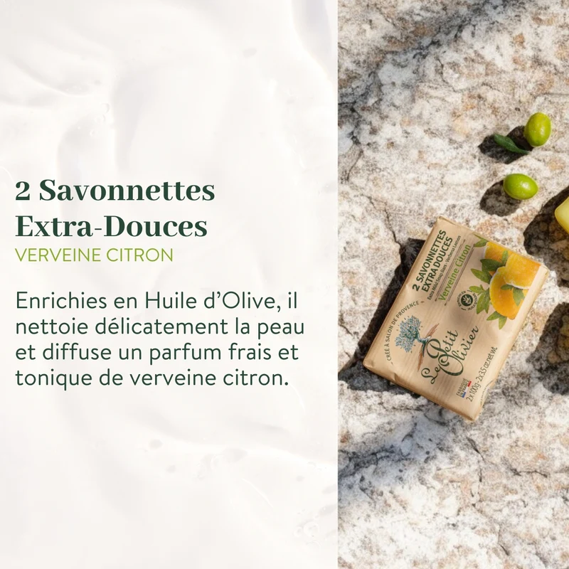 Trio Vivifiant - Douche & Savon - Parfum Verveine-Citron