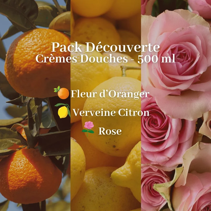 Pack Découverte - Crèmes Douches 500 ml