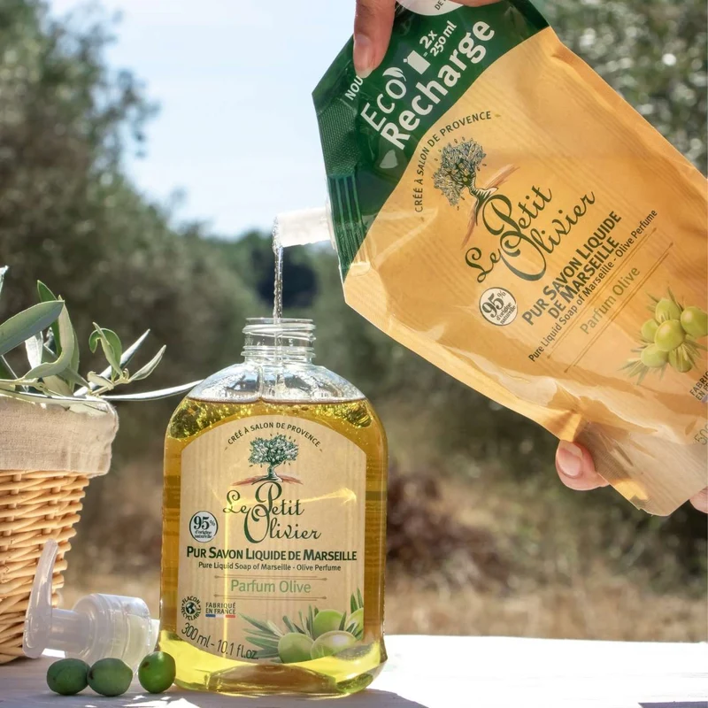 Eco-Recharge Pur Savon Liquide de Marseille - Parfum Olive