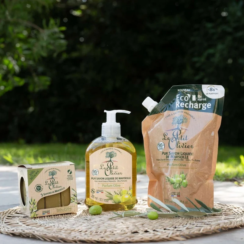 Eco-Recharge Pur Savon Liquide de Marseille - Parfum Olive