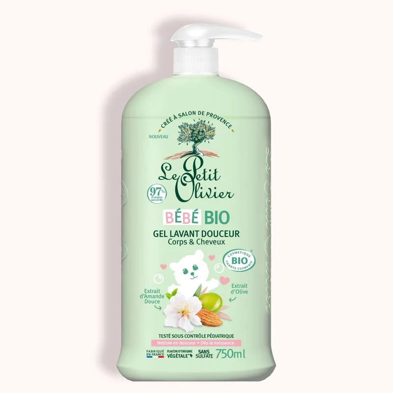 Gel Lavant Douceur Corps & Cheveux Bébé Bio