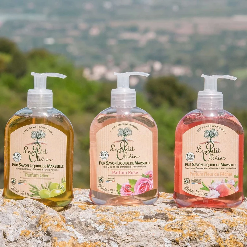 Pur Savon Liquide de Marseille - Parfum Fleur de Pêcher