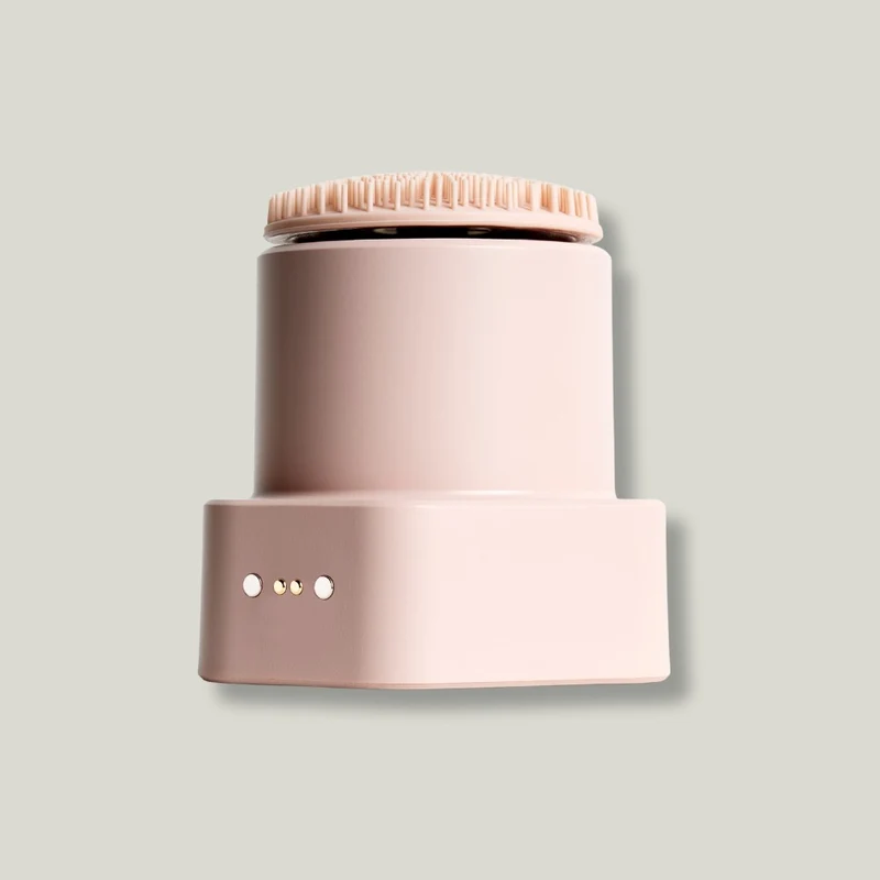 Brosse nettoyante et drainage visage Rose