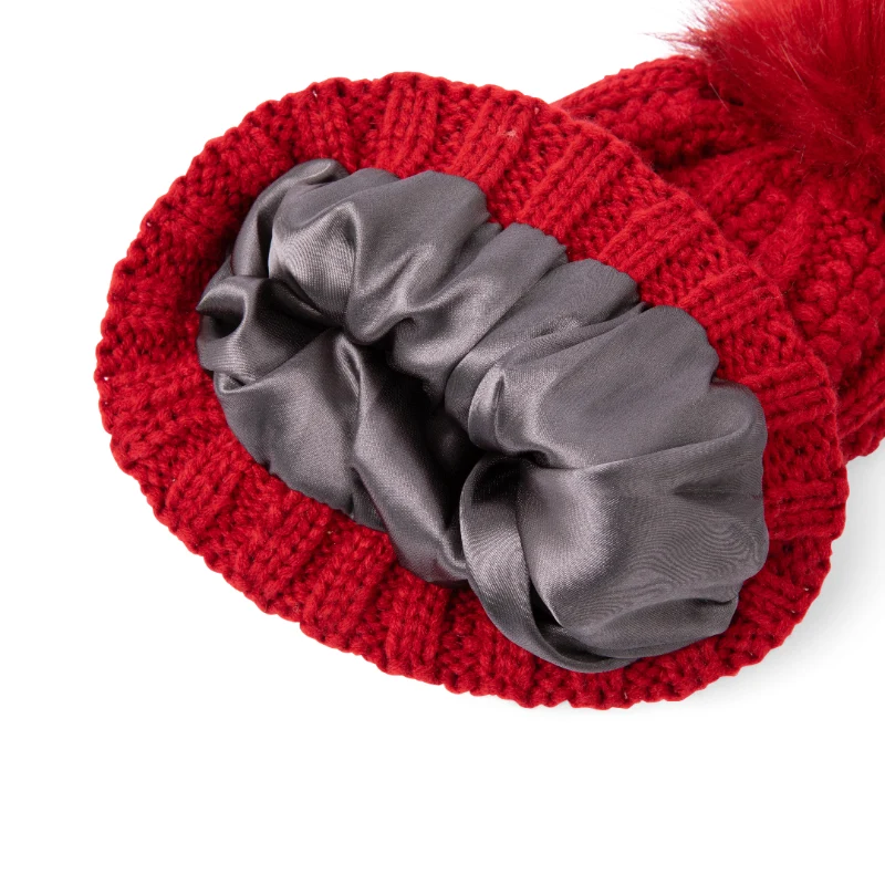 Bonnet doublé satin Ski Club