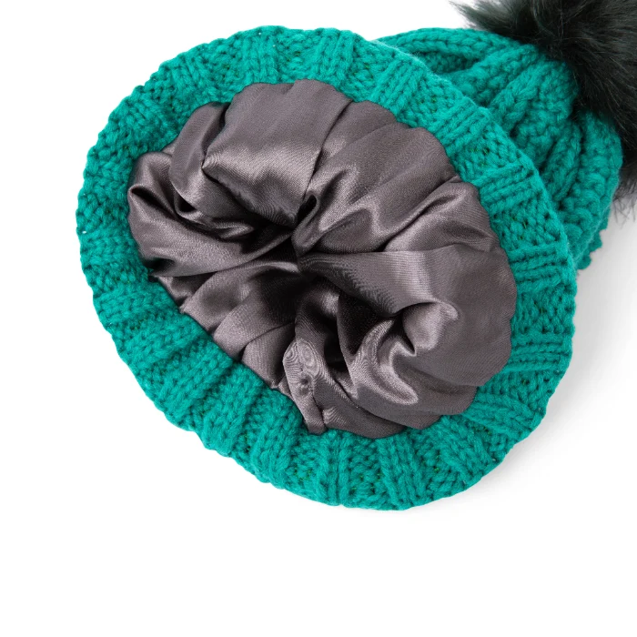 Bonnet doublé satin Ski Club