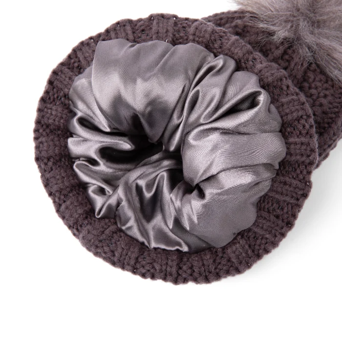 Bonnet doublé satin Ski Club