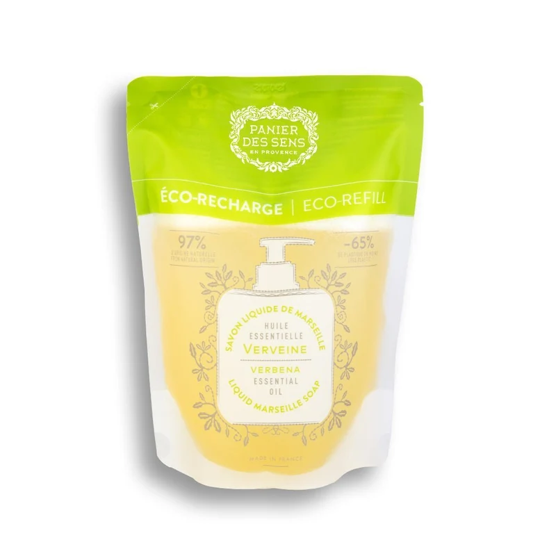 Savon liquide de Marseille Olive Édition limitée 25 ans + 3 recharges - Fleur d'Oranger, Verveine et Pétales d'iris