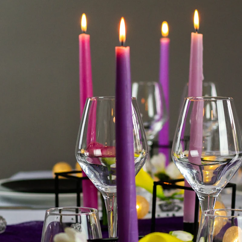 Chandelles aubergine