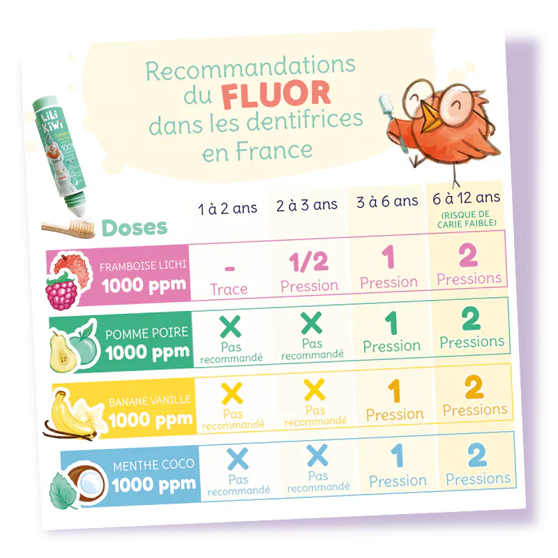 Dentifrice Enfant Fluor