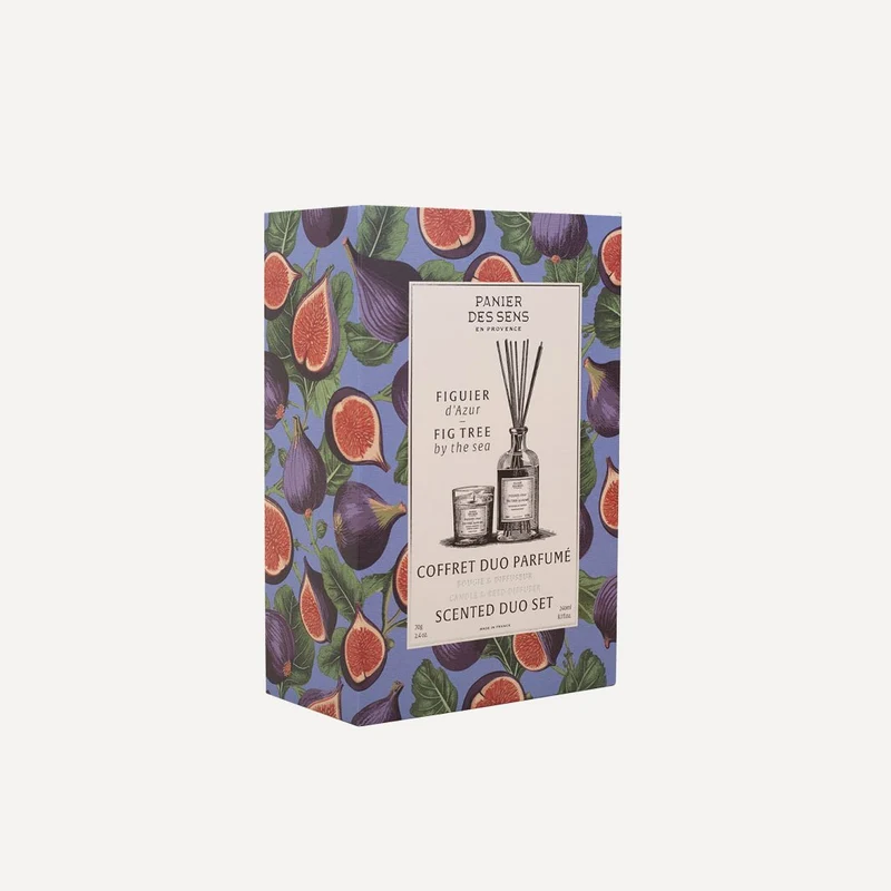 Coffret bougie parfumée + Diffuseur de parfum Figue - Figuier d'Azur