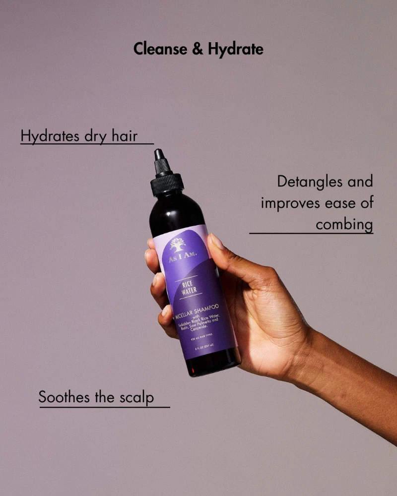 Shampooing à l'eau de riz