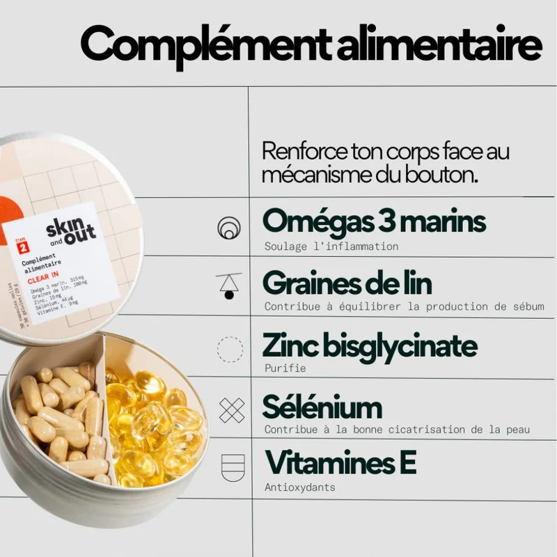Complément alimentaire stop-boutons - Clear in