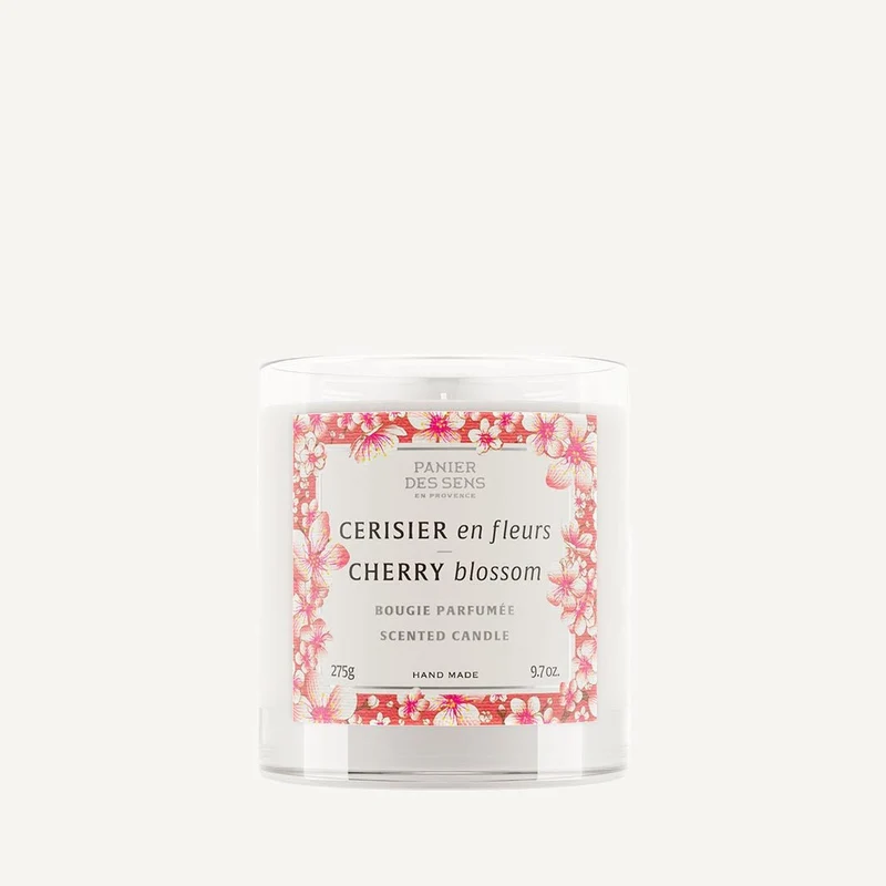 Bougie parfumée cire végétale - Parfum Cerisier en Fleurs 275g