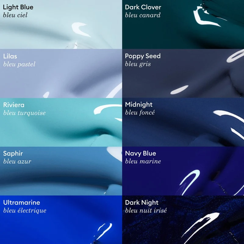 Vernis semi-permanents Green Flash LED - Navy Blue