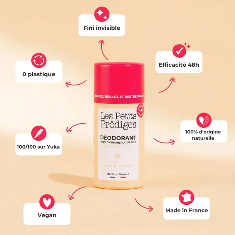 Déodorant Lait de Vanille 48h