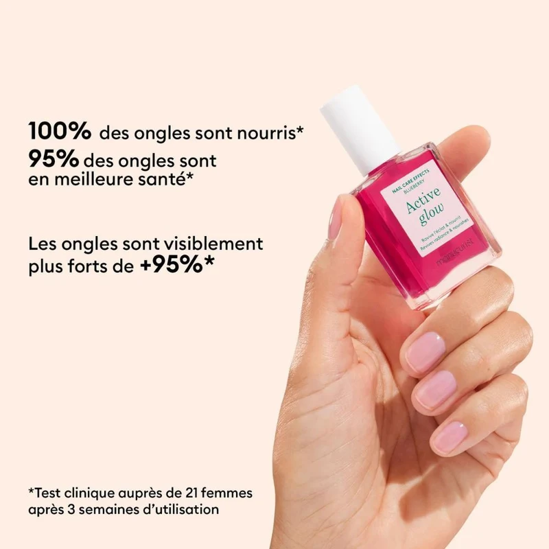 Vernis soin Active Glow Blueberry