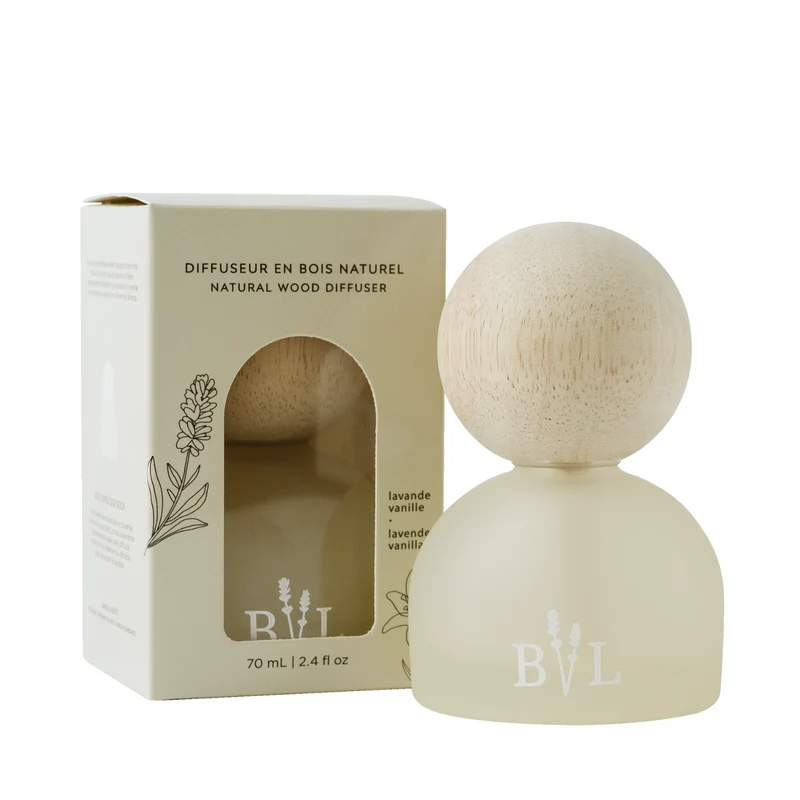 Diffuseur à bouchon de bois naturel - Lavande-vanille