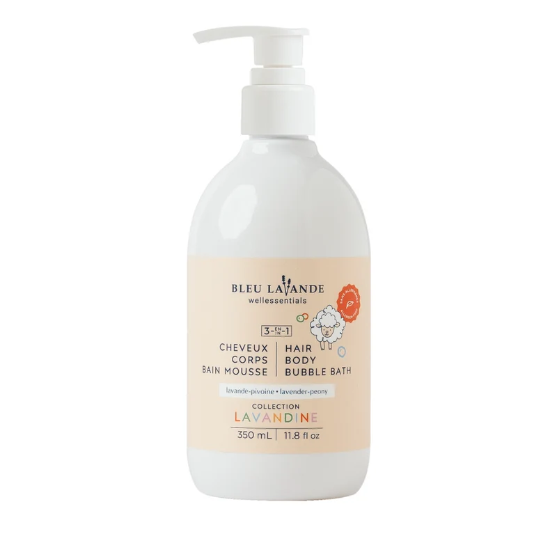 3-en-1 cheveux, corps, bain mousse pour bébé