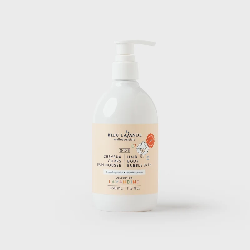 3-en-1 cheveux, corps, bain mousse pour bébé