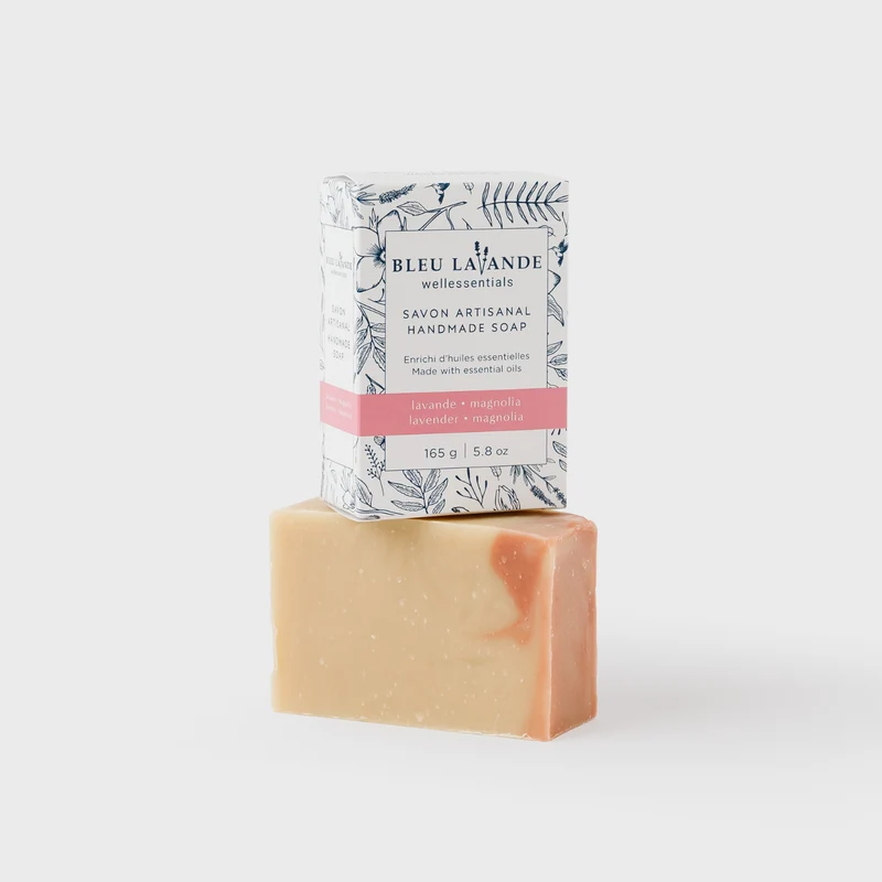 Savon artisanal lavande-magnolia