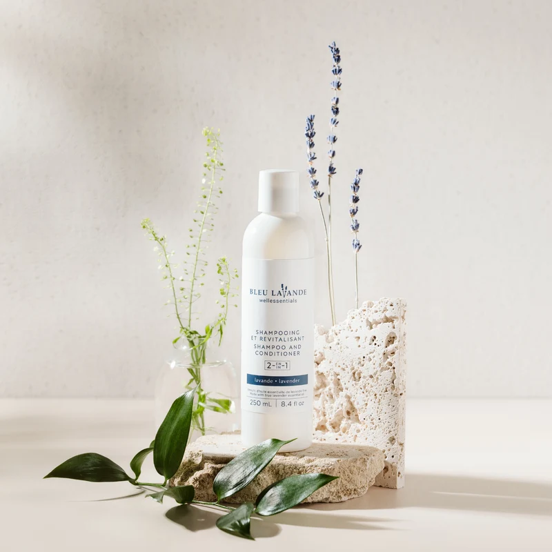 Shampooing et revitalisant 2-en-1 lavande