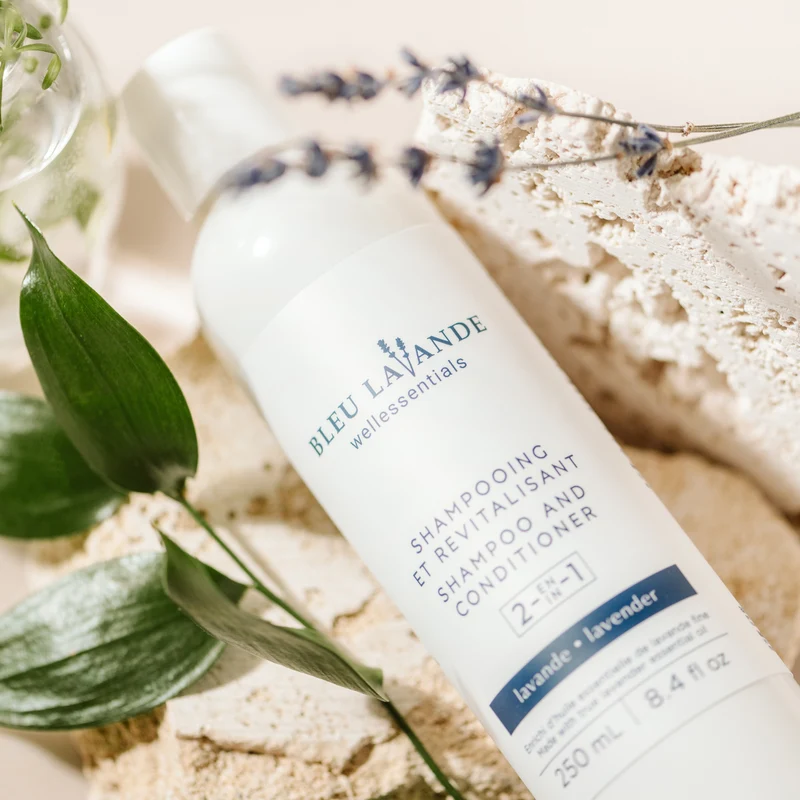Shampooing et revitalisant 2-en-1 lavande