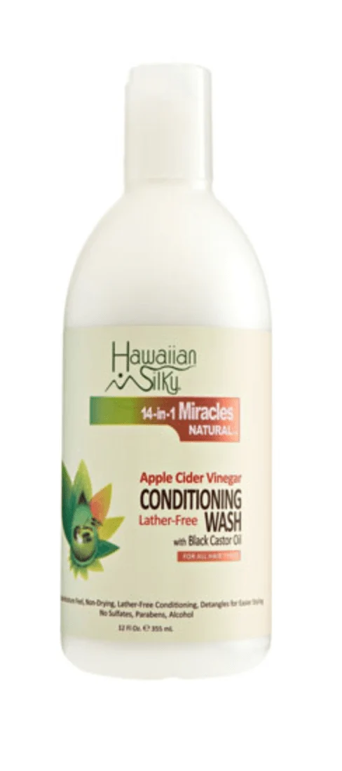 Hawaiian Silky - 14-in-1 Miracles Natural - Après-shampoing "apple cider vinegar" - 355ml