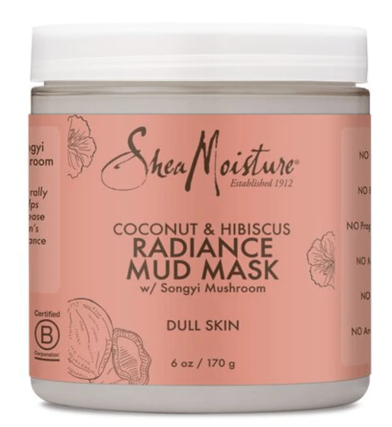 Shea Moisture - Coconut & Hibiscus - Masque de boue "Radiance" - 170g