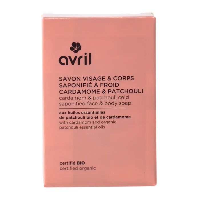 Savon à froid visage & corps cardamome & patchouli 100 g certifié bio