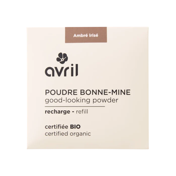 Recharge poudre bonne mine Ambré irisé Certifiée bio