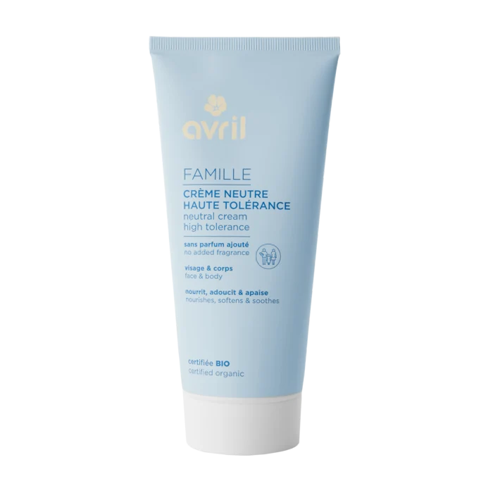 Crème neutre haute tolérance 200 ml - Certifiée bio