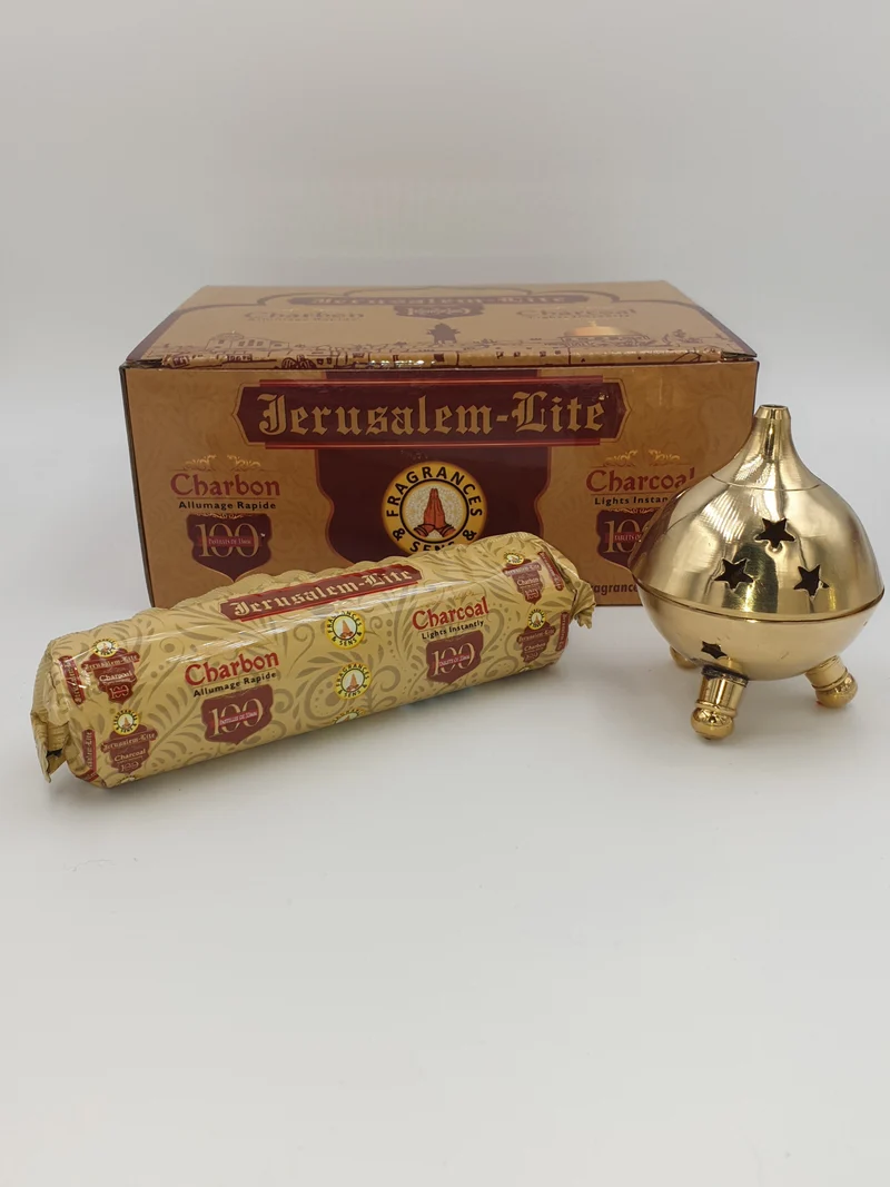 Pastilles Charbon pour encens, résines, herbes et narguilé - Jerusalem-Lite