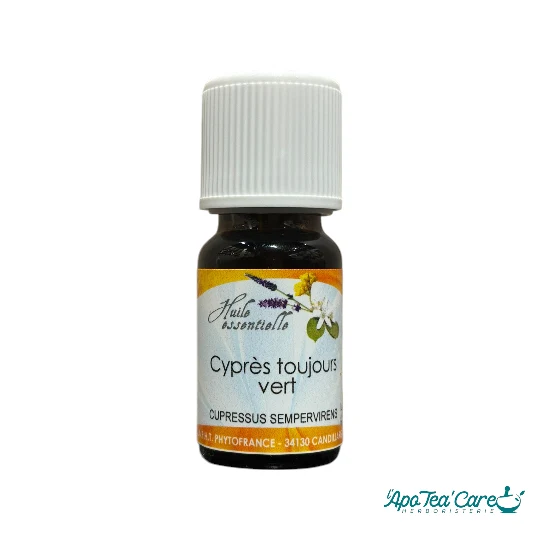 Huile Essentielle Cyprès Toujours Vert 10ml Bio - Circulation et Jambes Lourdes