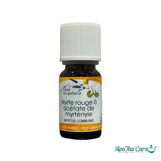Huile Essentielle Myrte Commun CT2 Rouge 10ml Bio - Voies Respiratoires et Peau