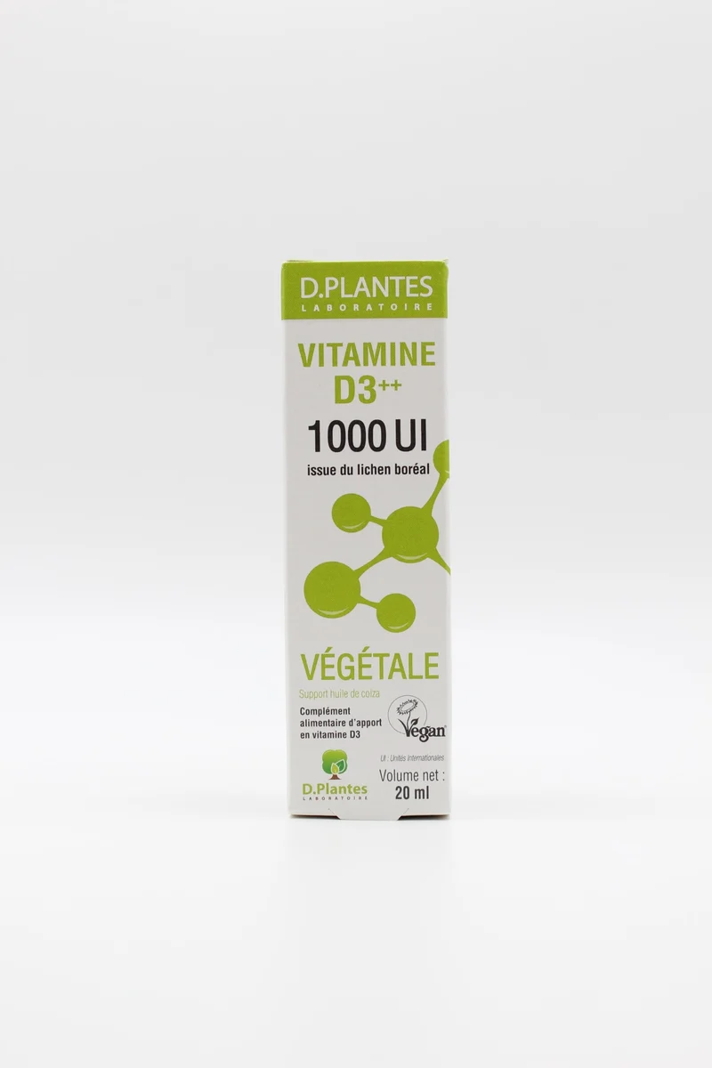 Vitamine D3 ++ 1000 UI Végétale