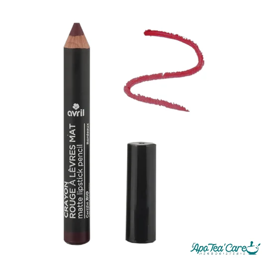Crayon Rouge à Lèvres Mat Bordeaux Avril Cosmétiques Bio