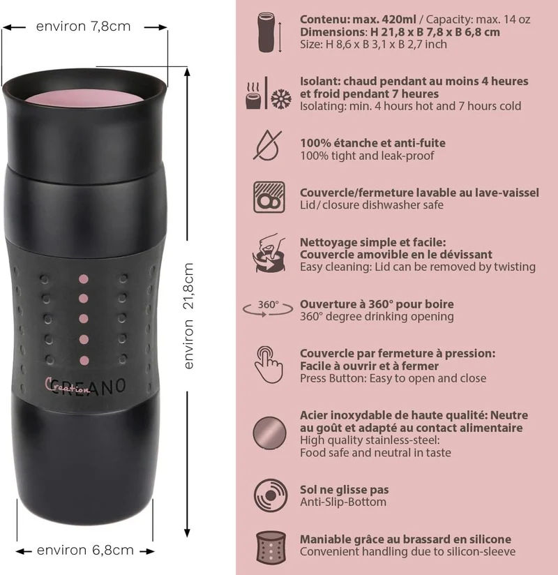 Creano Mug de voyage Creano Design 420ml