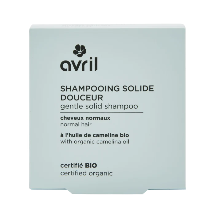 Shampooing solide douceur cheveux normaux 60g certifié bio