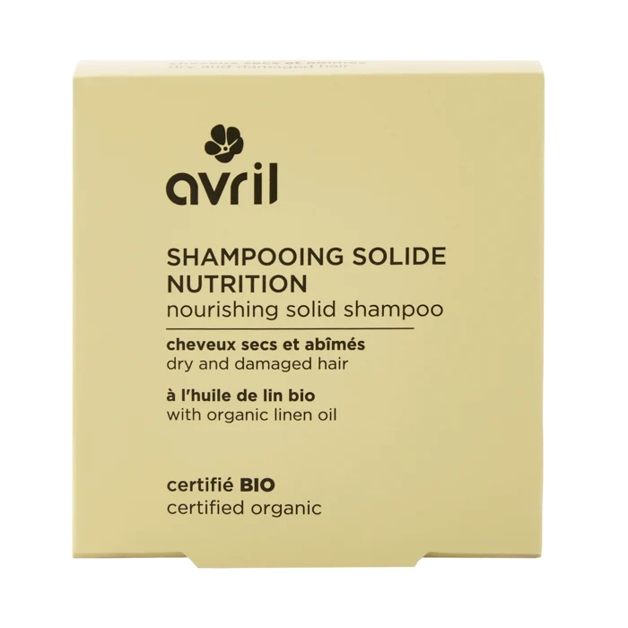 Shampooing solide nutrition cheveux secs et abîmés 60g certifié bio