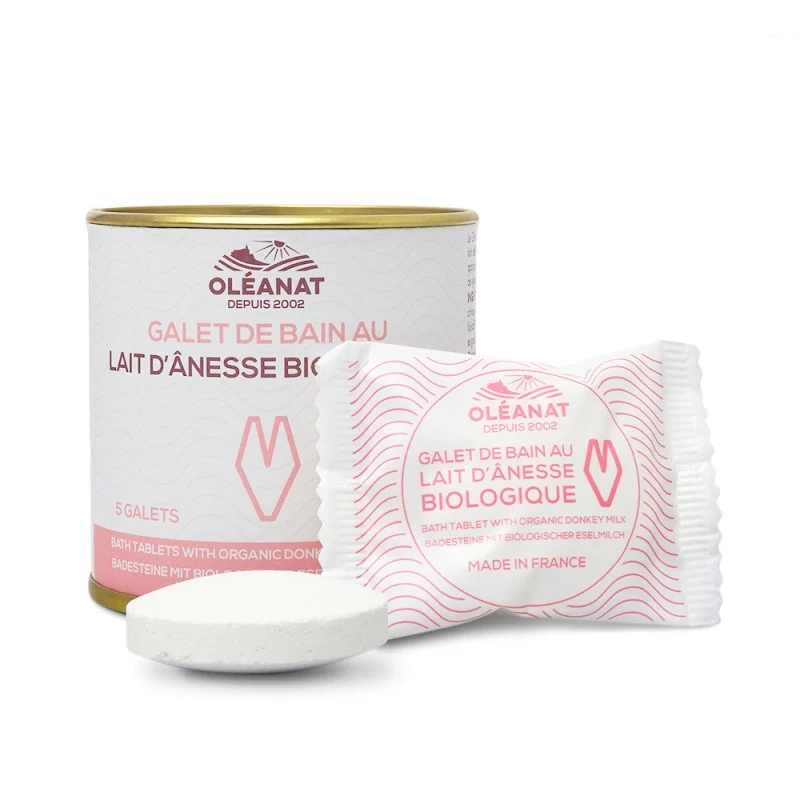Galets de bain au lait d'Ânesse BIO (5 galets)
