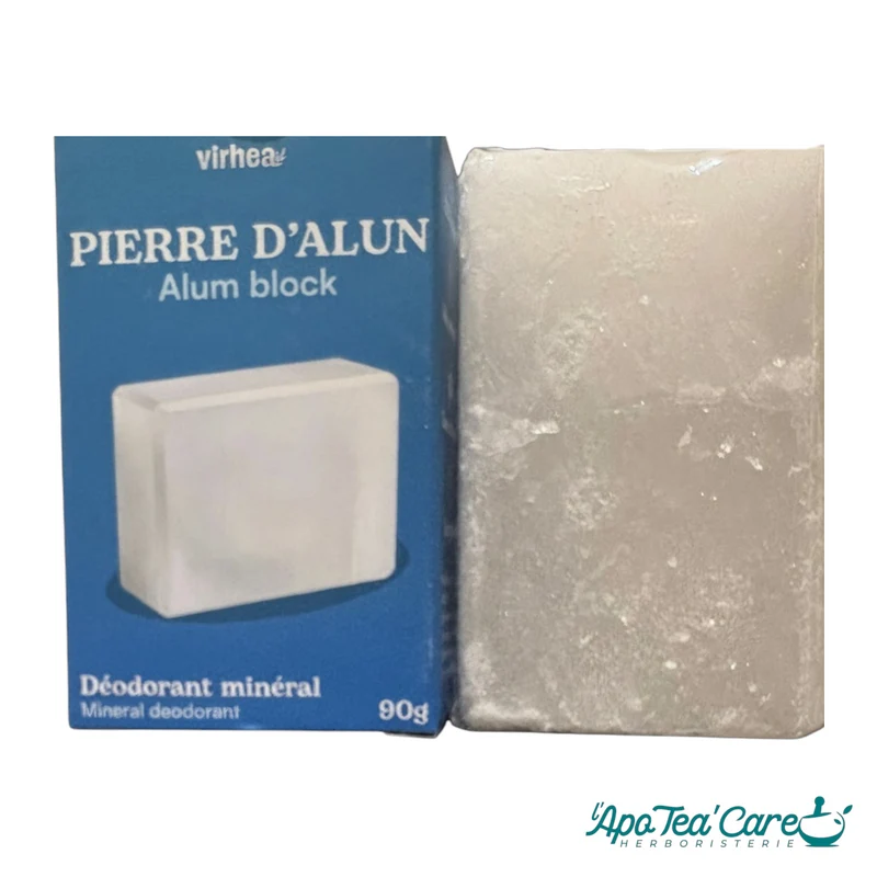 Pierre d'Alun Naturelle 90g – Déodorant Minéral Virhea