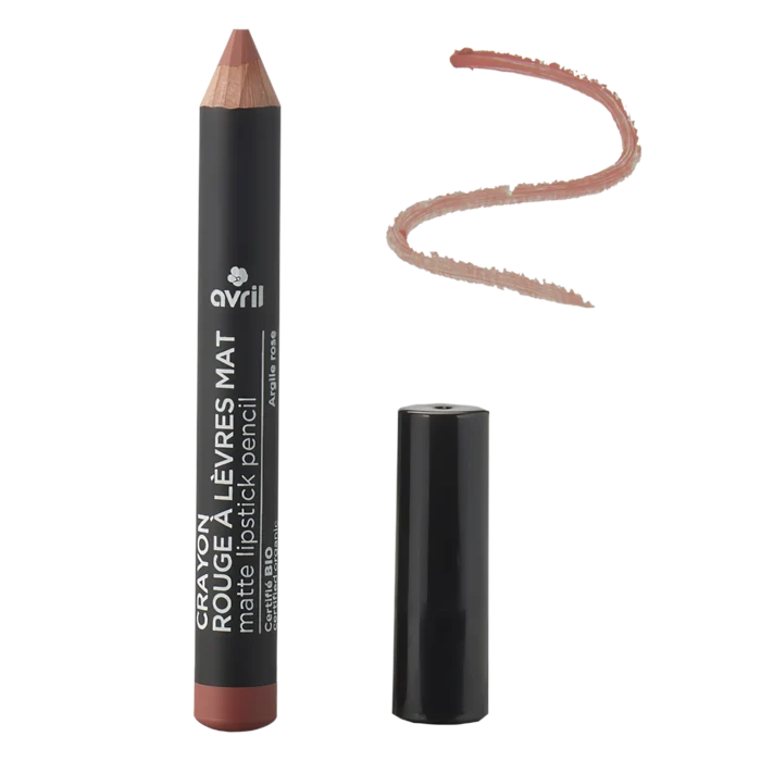 Crayon rouge à lèvres mat Argile Rose Certifié bio