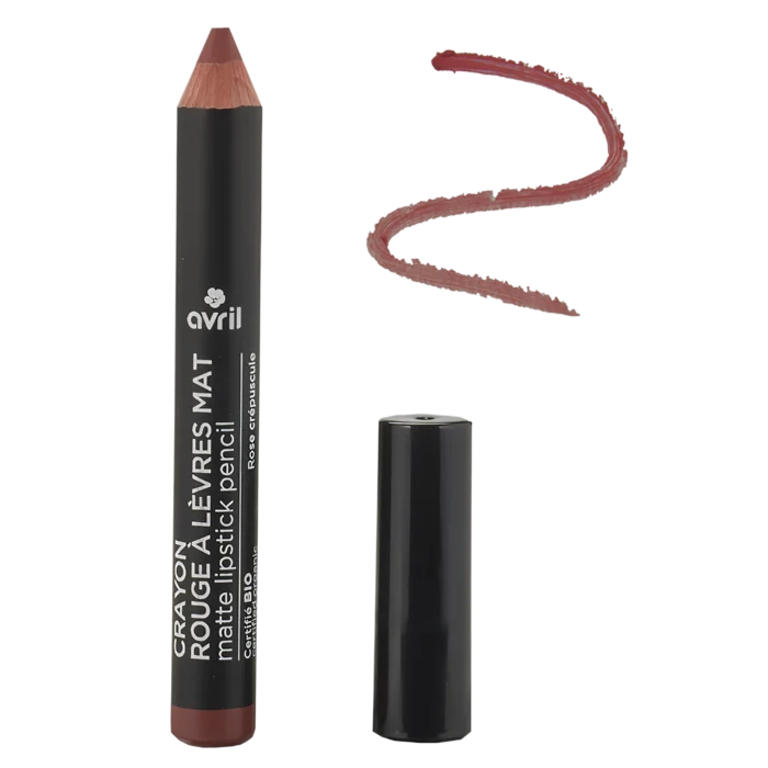 Crayon rouge à lèvres mat Rose Crépuscule Certifié bio