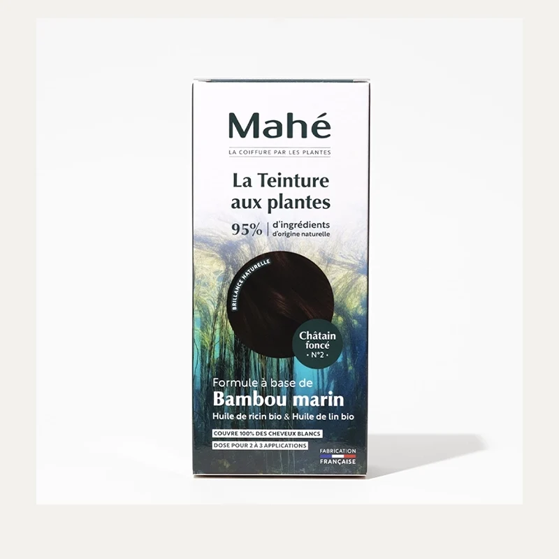 Teinture aux plantes Martine Mahé n°2 Châtain Foncé