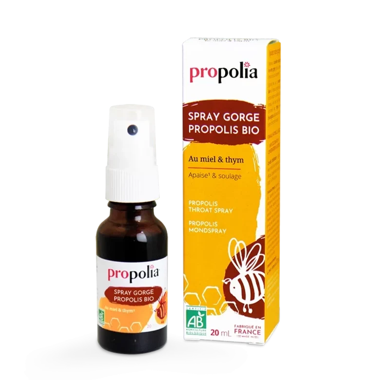 Spray buccal apaisant BIO - Propolis, Miel & Thym