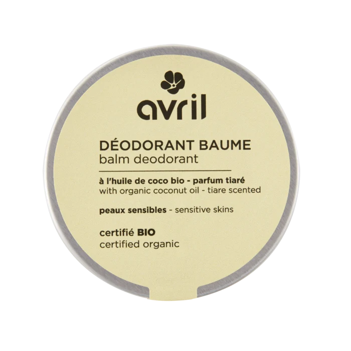Déodorant baume peaux sensibles - parfum tiaré 85g certifié bio